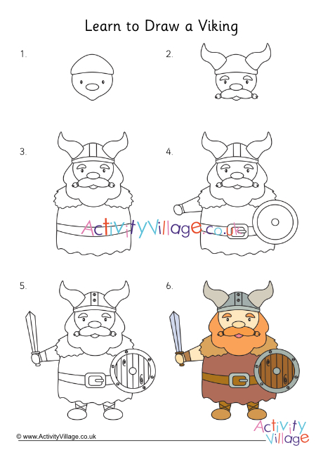 Learn to draw a Viking