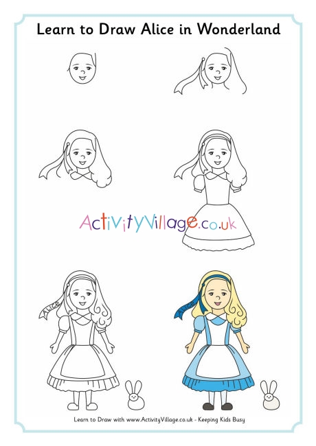Learn to Draw Alice in Wonderland