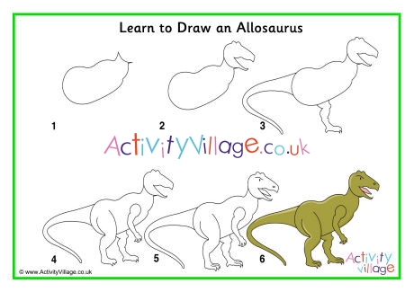 Learn To Draw An Allosaurus