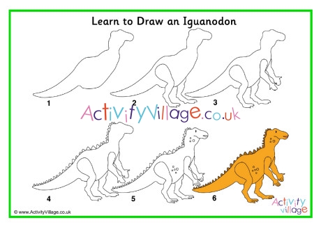 Learn To Draw An Iguanodon