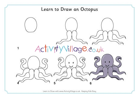 Learn to Draw an Octopus