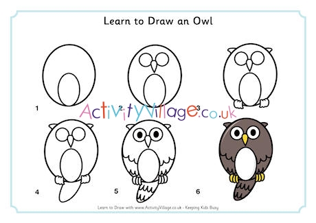 Learn to draw an owl