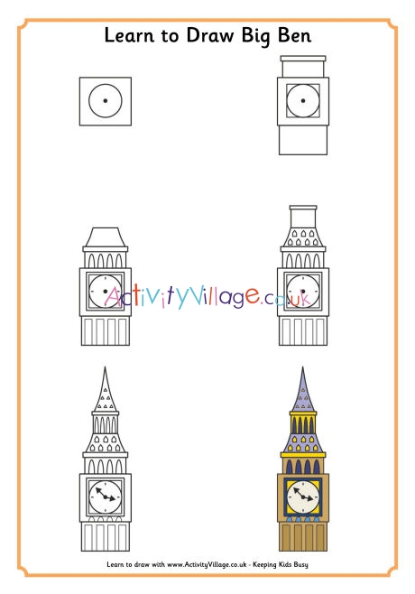 Learn to draw big ben