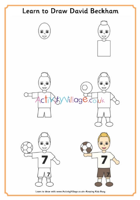 Learn to draw David Beckham