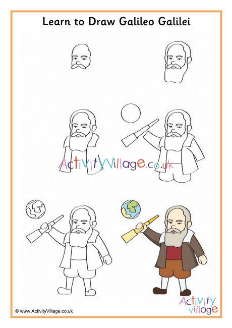 Learn to Draw Galileo Gallilei