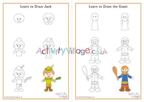 Learn to draw Jack and the Beanstalk