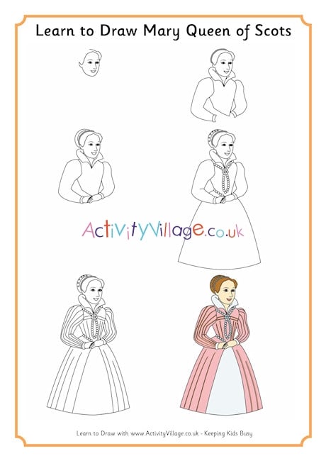 Learn To Draw Mary Queen Of Scots