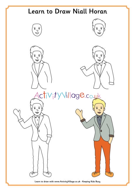 Learn to draw Niall Horan