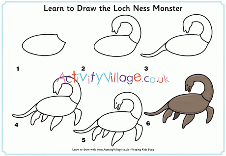 Learn to draw the Loch Ness monster