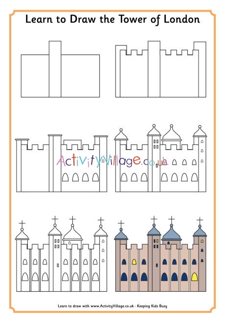 Learn to draw the tower of London
