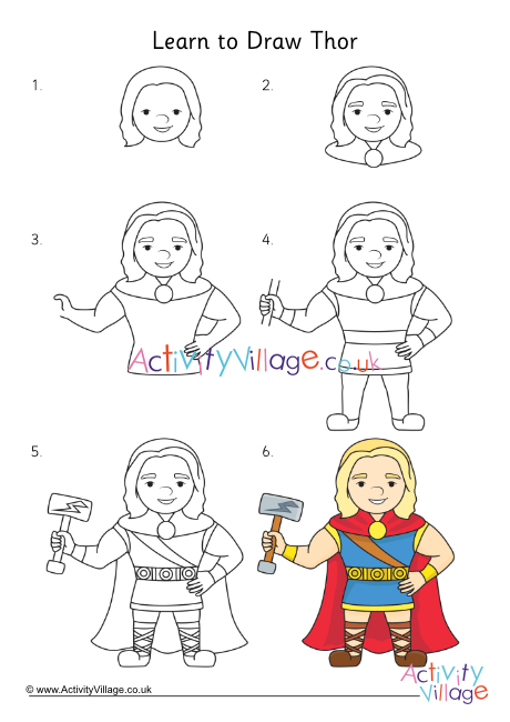 Learn to draw Thor
