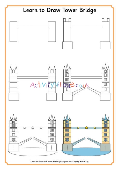 Buy Tower Bridge Outline - A1, A2, A3 or A4 art prints on Art Wow designed  by Gary Wadsworth