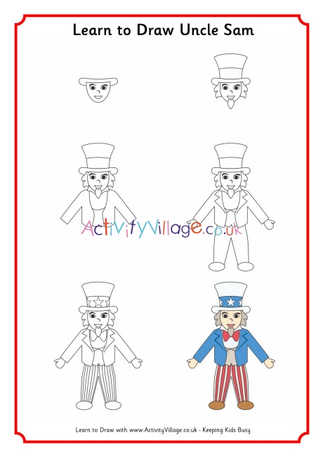 Learn to draw Uncle Sam