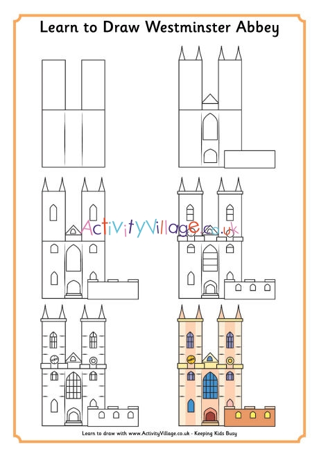 Learn to draw Westminster Abbey