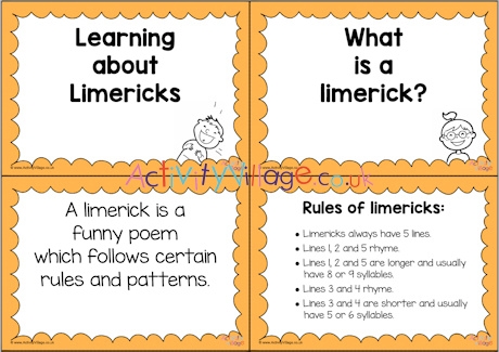 Learning about Limericks Slideshow