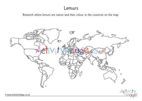 Lemur Map Worksheet