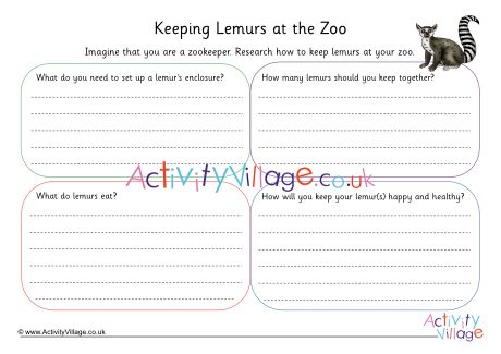 Lemur Zookeeper Worksheet