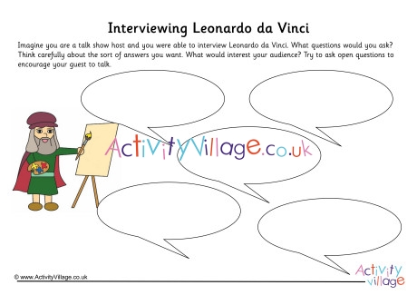 Leonardo da Vinci Interview Worksheet
