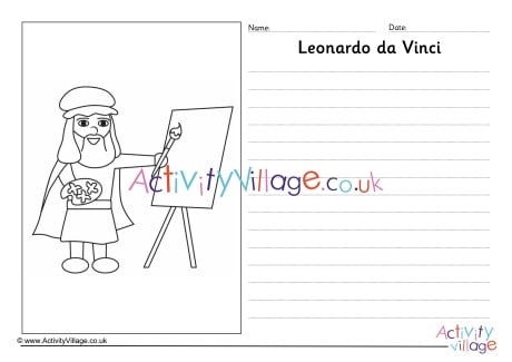 Leonardo da Vinci story paper