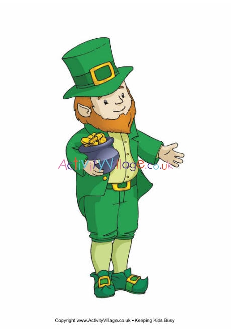 St Patrick's Day leprechaun poster