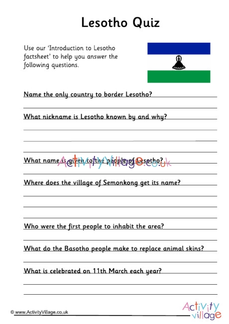 Lesotho Quiz