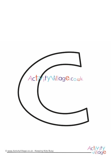 Letter Template Lower Case C Quirky