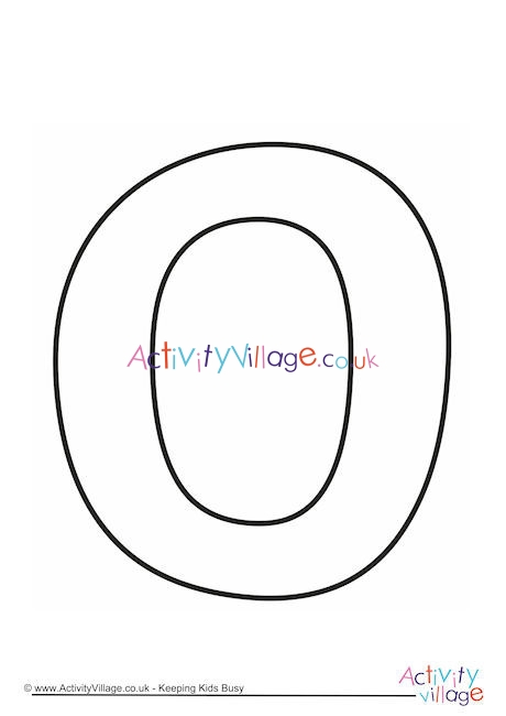 Letter Template Upper Case O Quirky