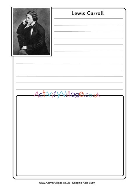 Lewis Carroll notebooking page