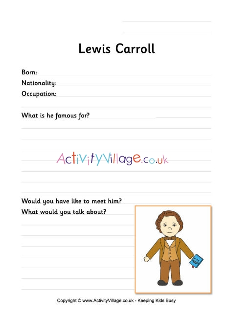 Lewis Carroll worksheet