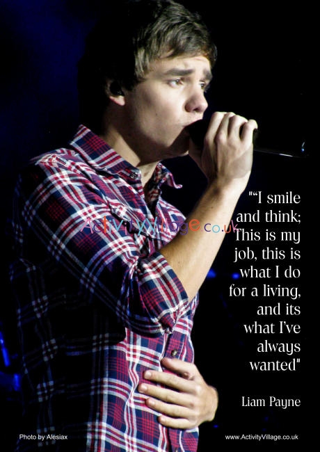 Liam Payne quote poster