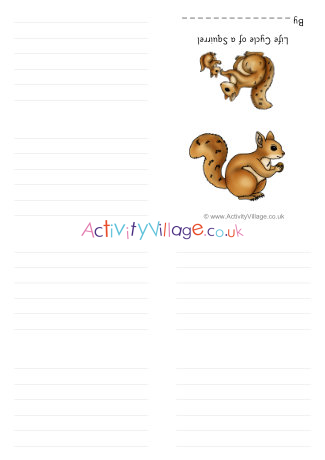 Life Cycle Of A Squirrel Booklet