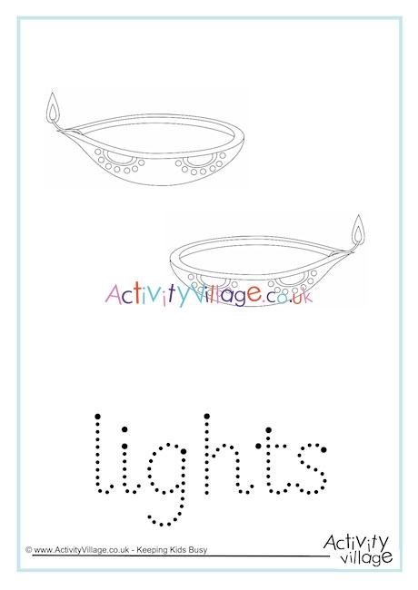 Lights Word Tracing