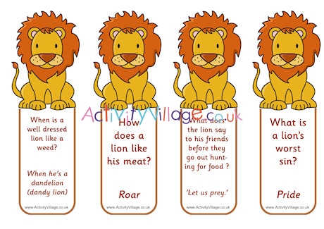 Lion Bookmarks