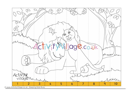 Lion Counting Jigsaw