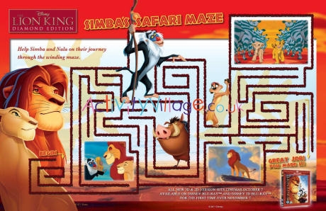 Lion king maze