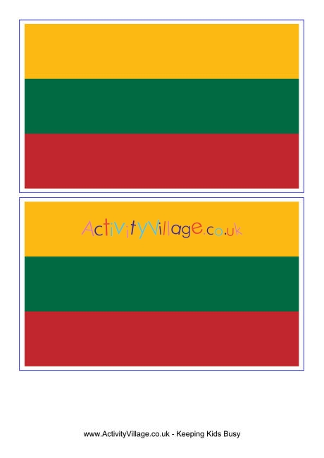 Lithuania flag printable