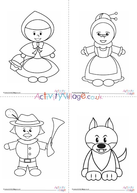 Little Red Riding Hood Colouring Pages 2
