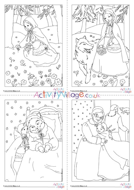 Little Red Riding Hood Colouring Pages