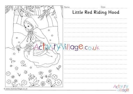 Little Red Riding Hood story paper