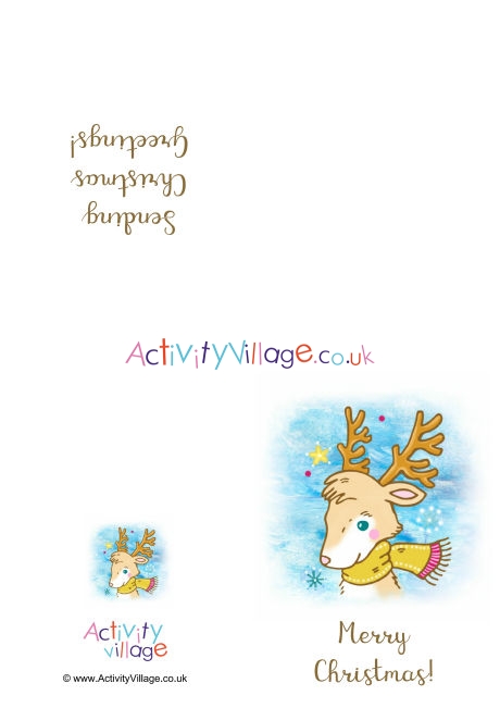 Little reindeer Christmas card