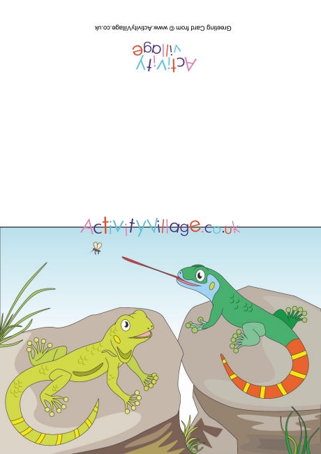 Lizards Scene Card