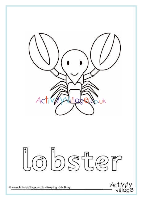 Lobster Finger Tracing