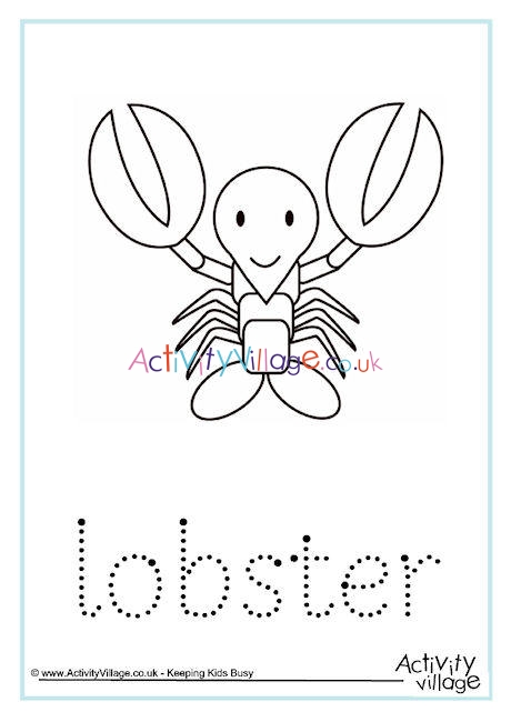 Lobster Word Tracing