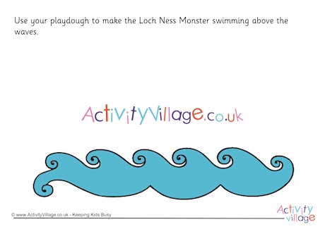 Loch Ness Monster Playdough Mat