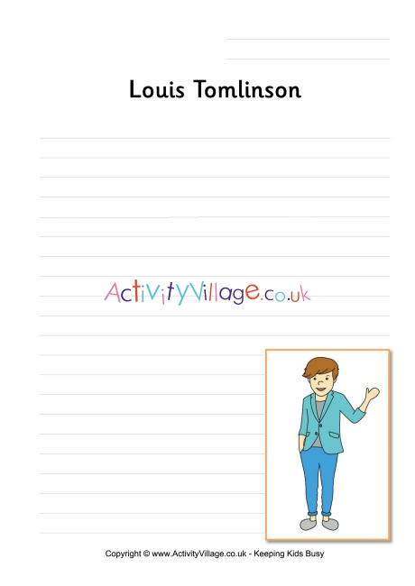 Louis Tomlinson writing page