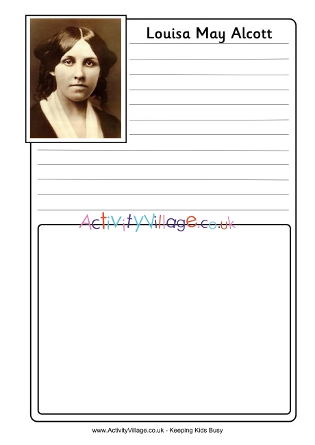 Louisa May Alcott Notebooking Page
