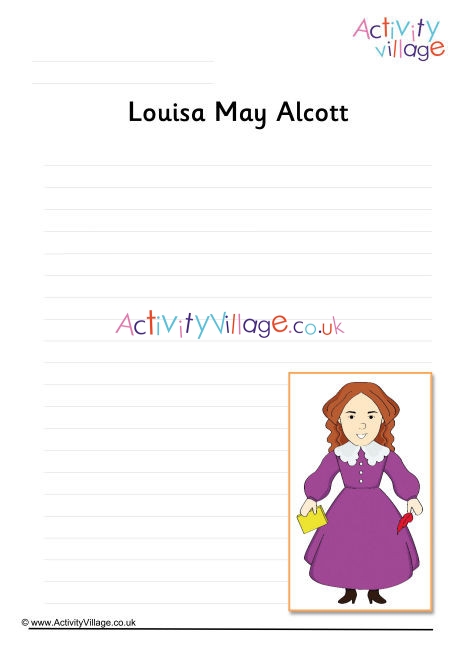 Louisa May Alcott Writing Page