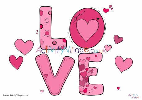 Love word poster