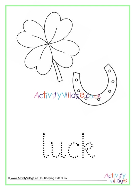 Luck Word Tracing