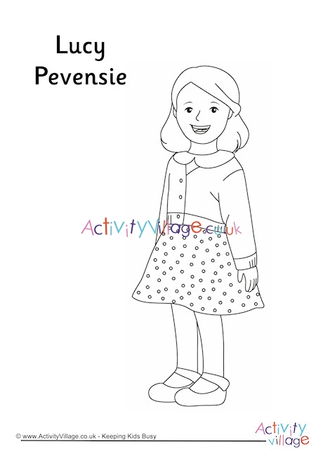 Lucy Pevensie Colouring Page